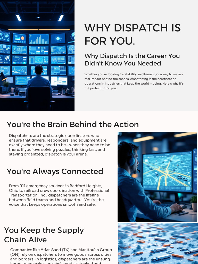 Why Dispatching is Your Ideal Career | PDF | Economies