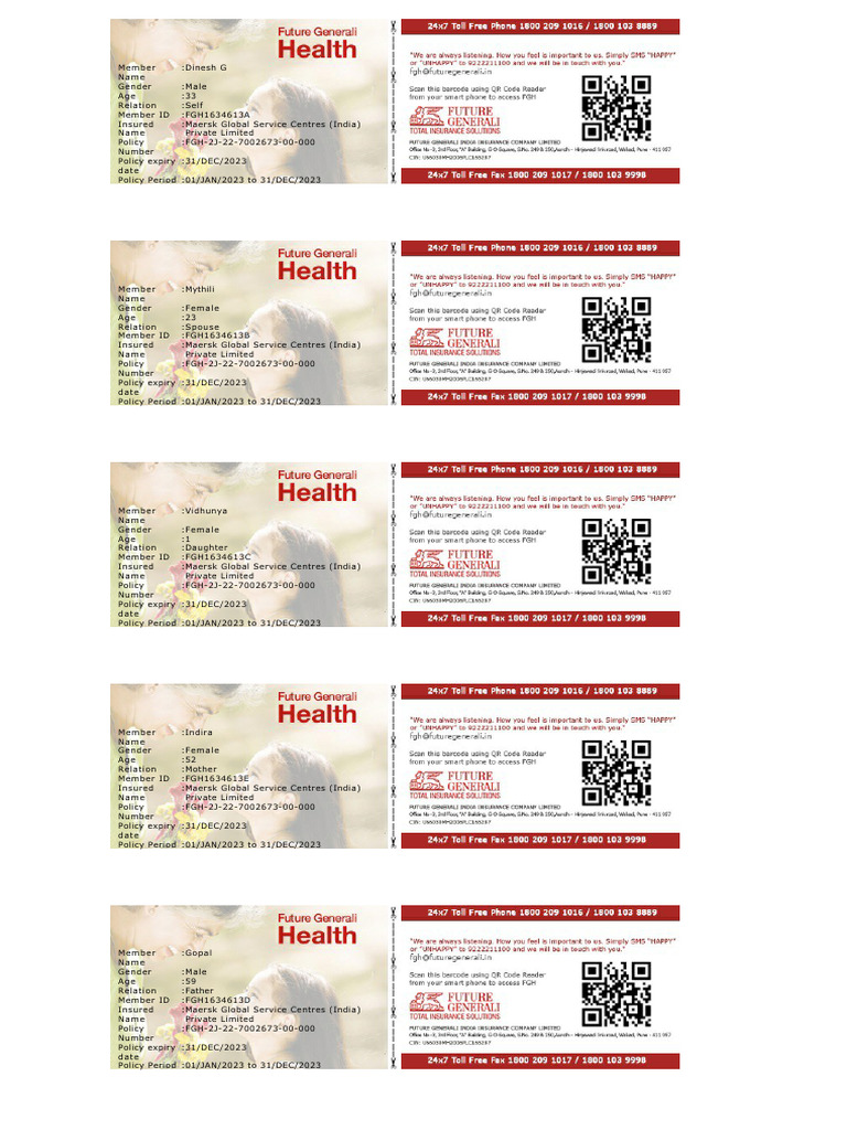 Insurance E Card | PDF