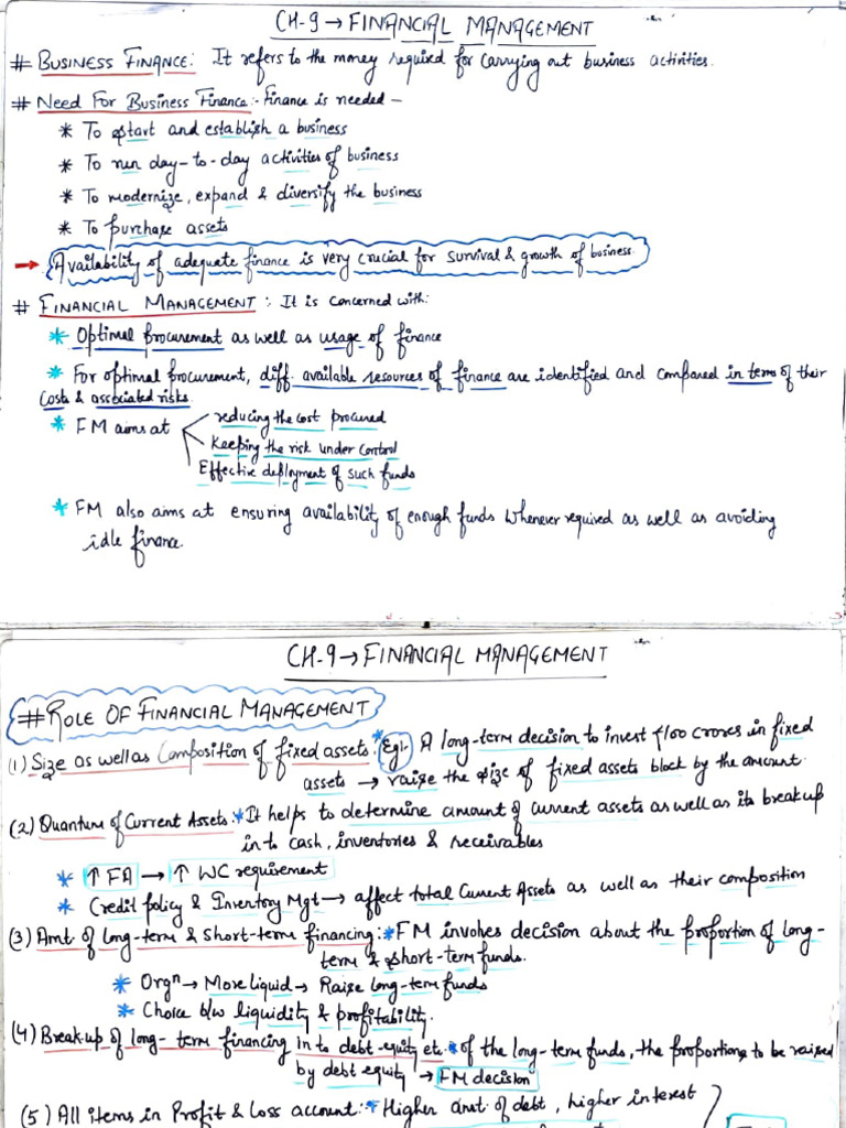 ch-9 B.ST Notes | PDF