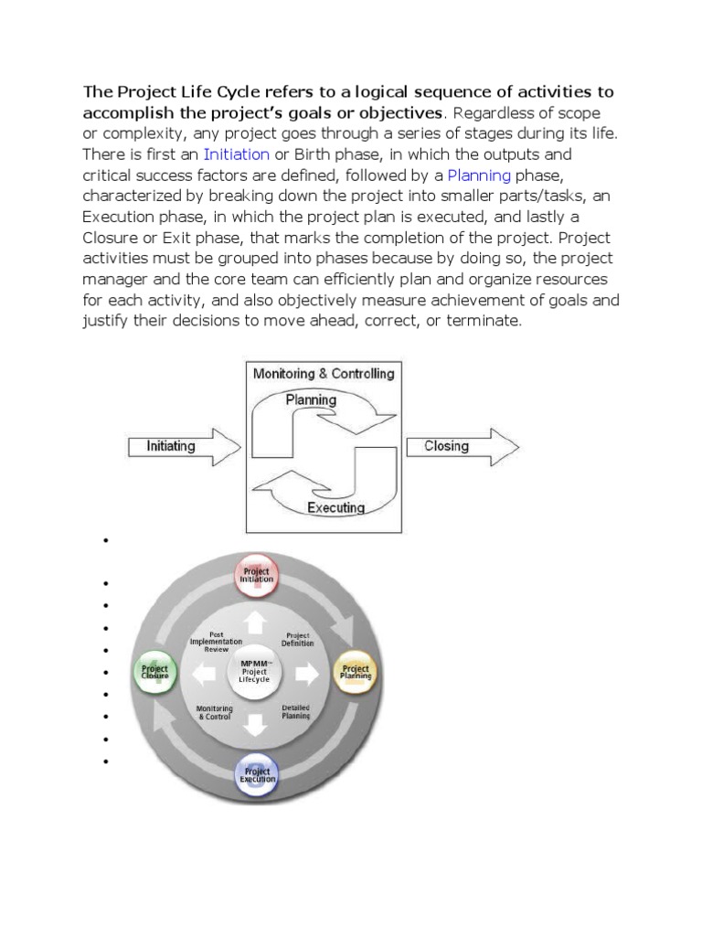 The Project Life Cycle R | PDF | Project Management | Cognition