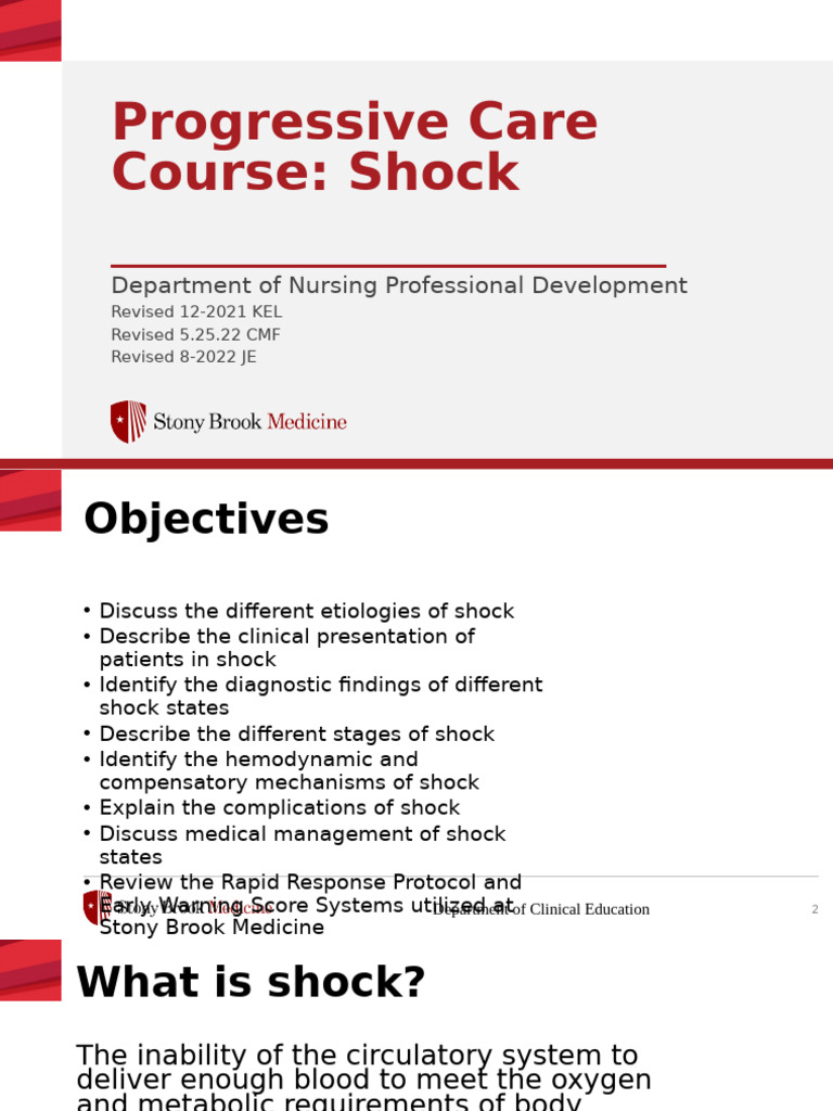 Shock | PDF | Shock (Circulatory) | Sepsis