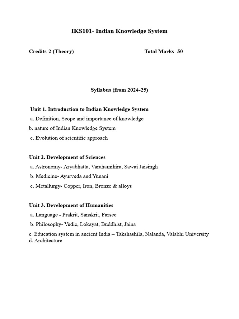 Indian Knowledge System Overview | PDF | Moksha | Hindu Philosophy