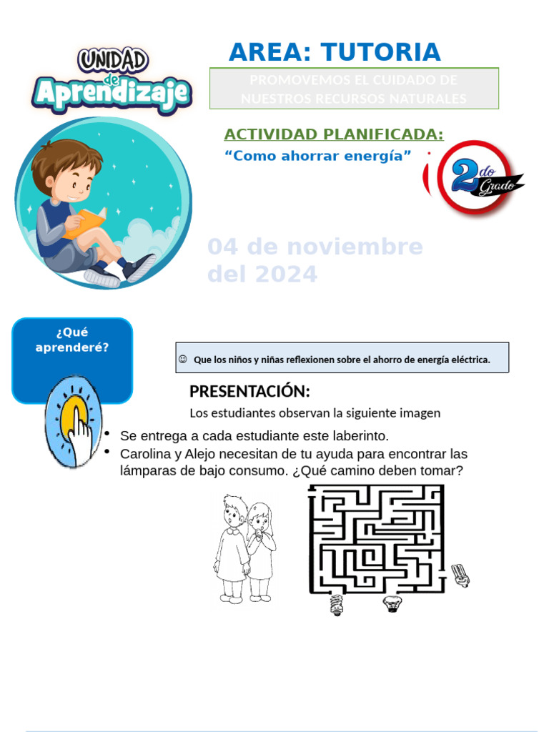 Ahorro de Energía para Niños | PDF