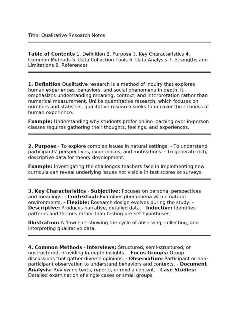 Qualitative Research Overview Guide | PDF | Qualitative Research ...