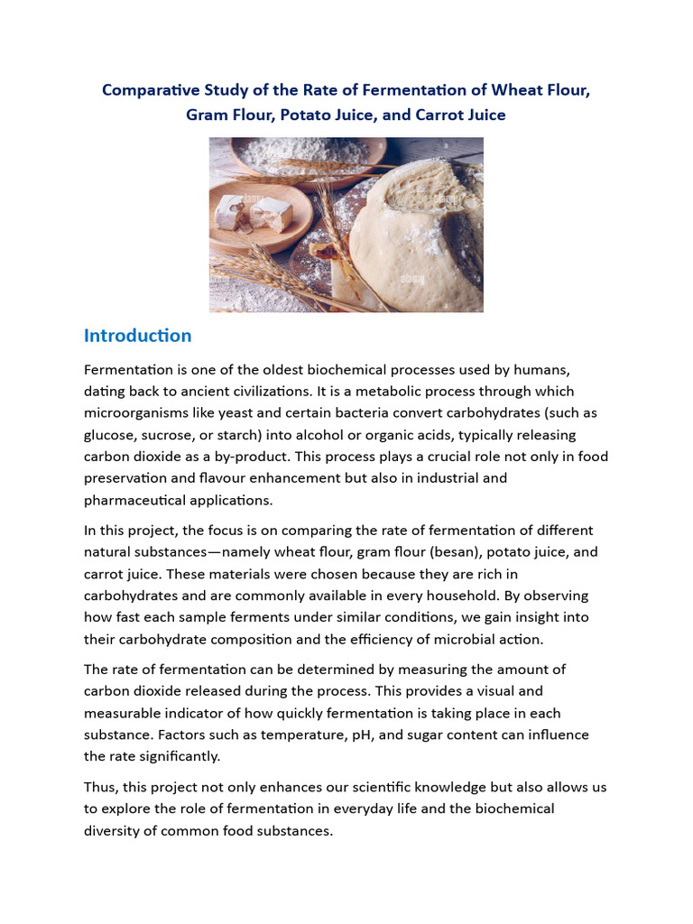 Fermentation Rates of Common Foods | PDF | Fermentation | Carbohydrates