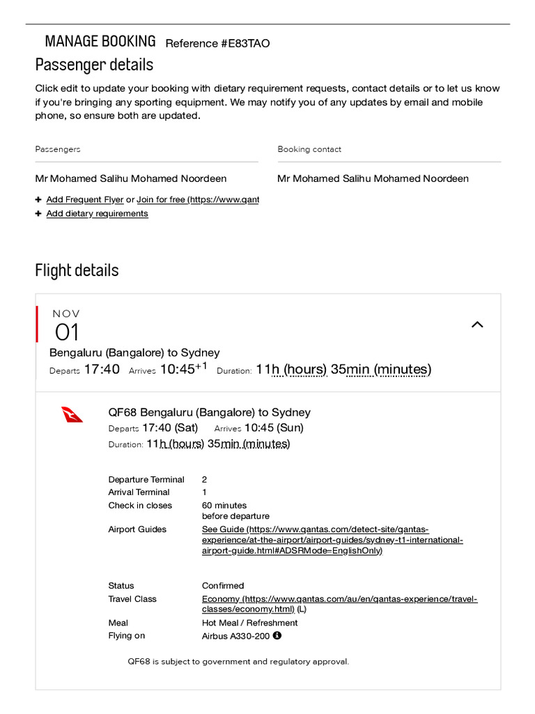 Booking - Details1 | PDF | Aviation Safety | Aircraft