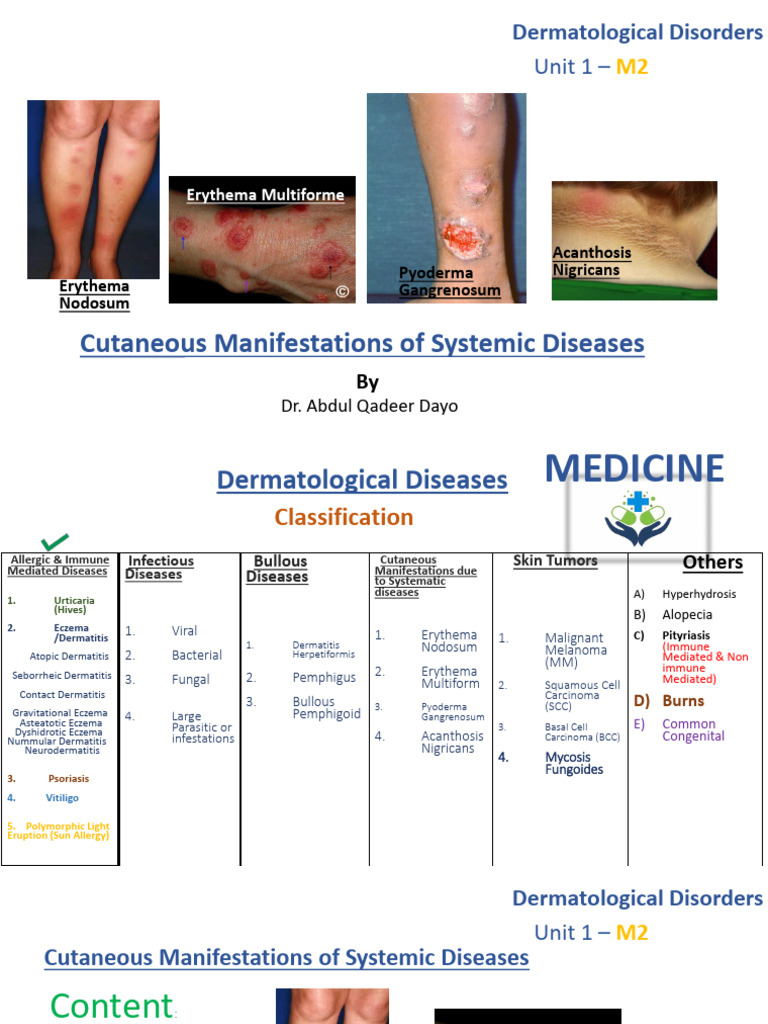 Skin Signs of Systemic Diseases Explained | PDF | Clinical Medicine ...