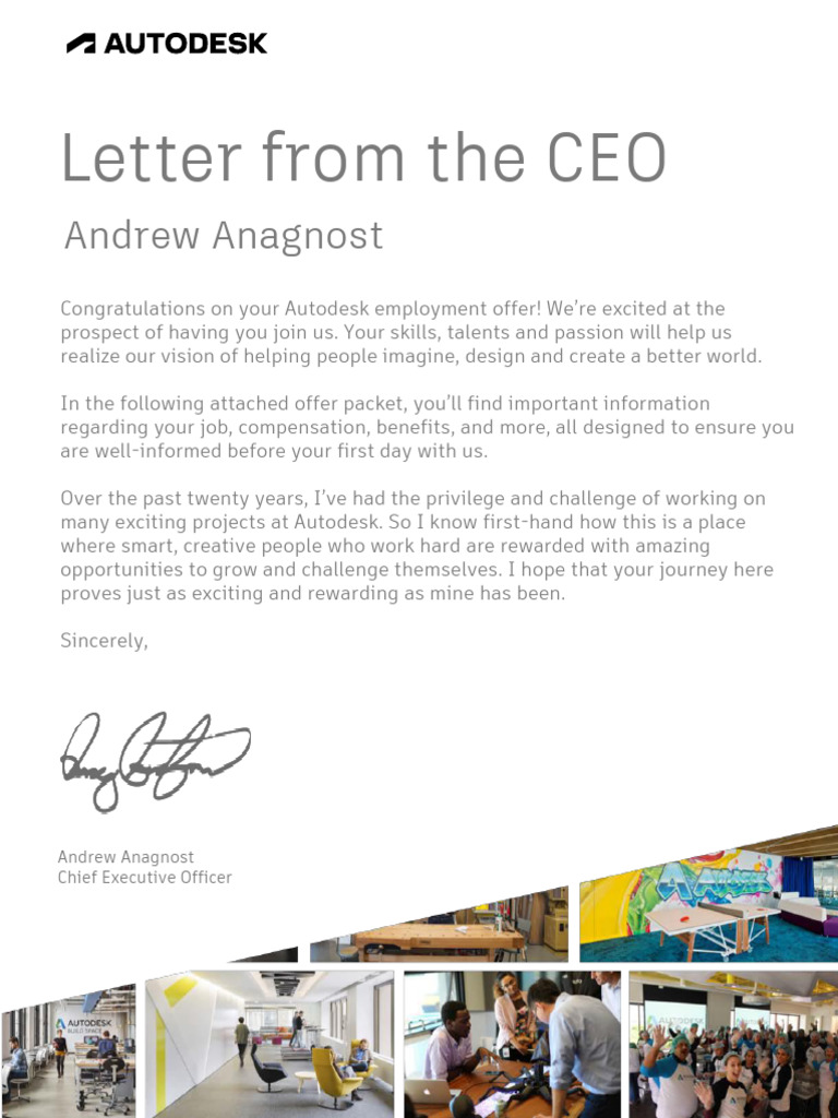 GBL CEO Welcome Letter | PDF