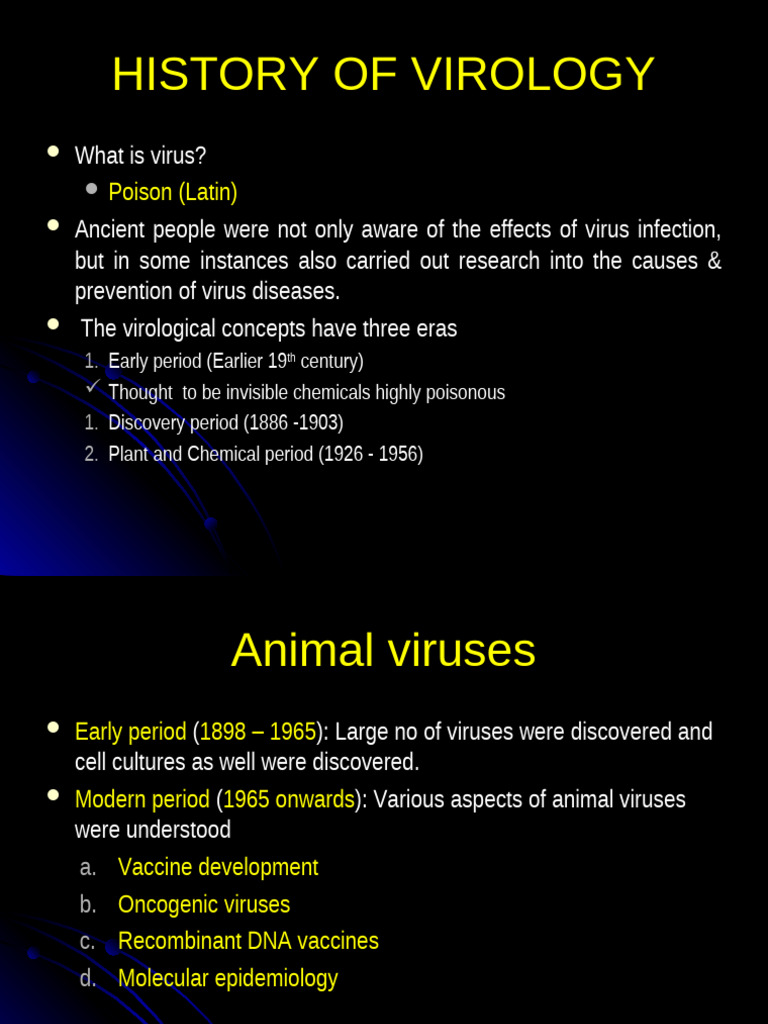 Evolution of Virology Through History | PDF | Virus | Infection