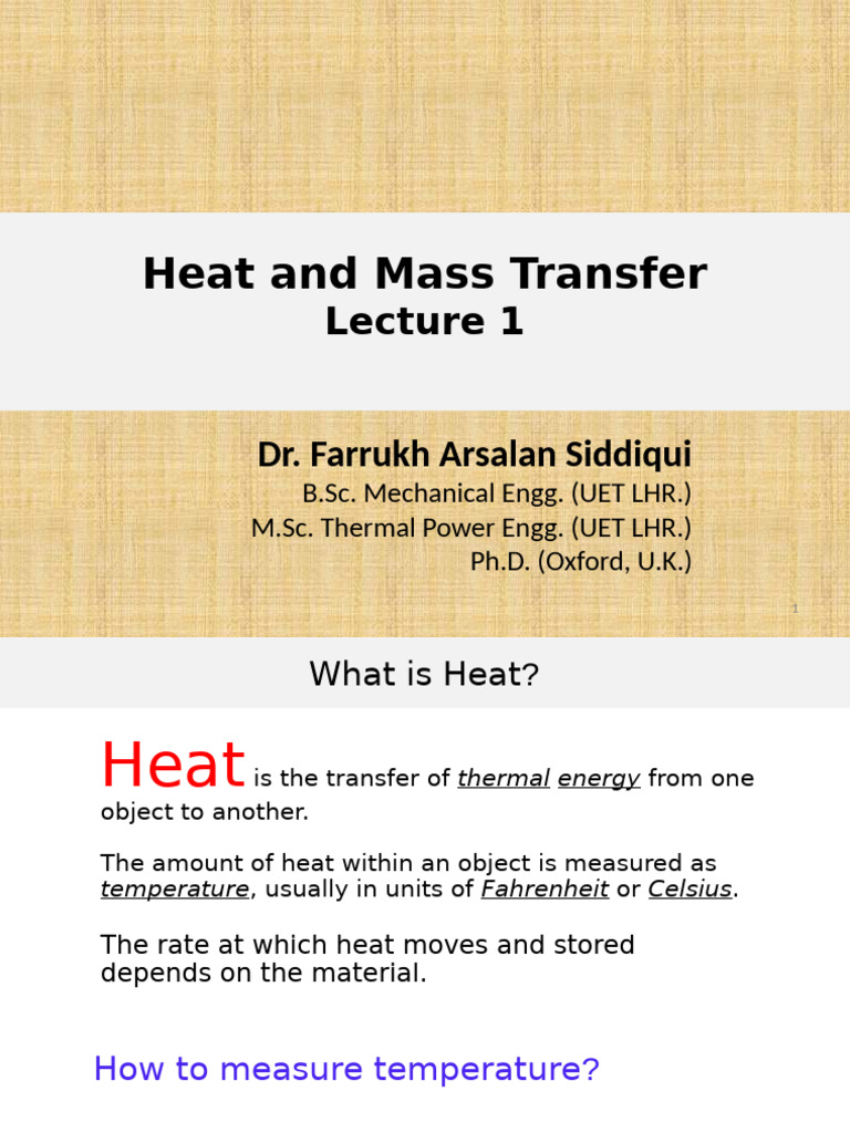 Heat and Mass Transfer Basics | PDF | Heat | Heat Transfer