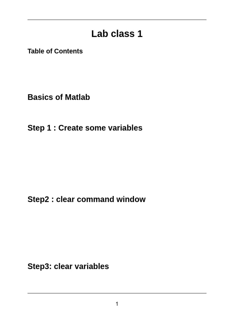 MATLAB Basics: Variables to Y-Bus Matrix | PDF | Mathematics ...