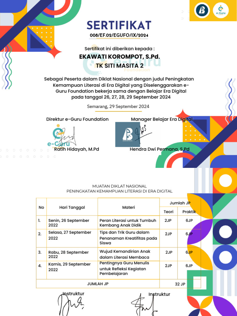 Certificate Eka | PDF
