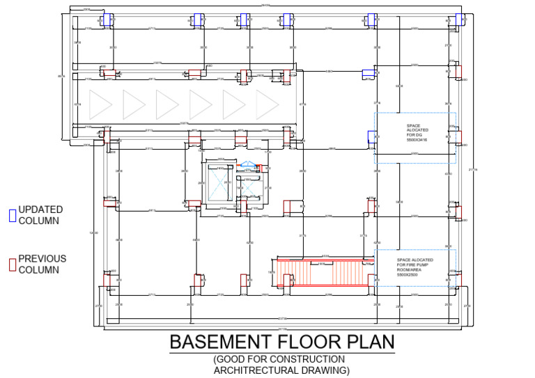Basement Floor Plan for Construction | PDF | Real Estate | Civil ...