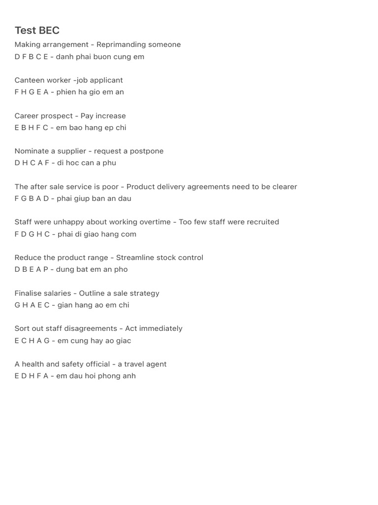 Business Communication Scenarios Guide | PDF