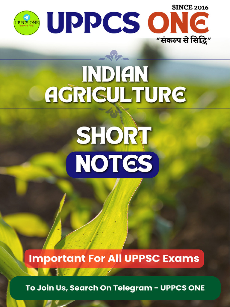 Types of Agriculture in India Explained | PDF | Agriculture | Wheat