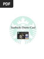 Starbucks Duetto Card