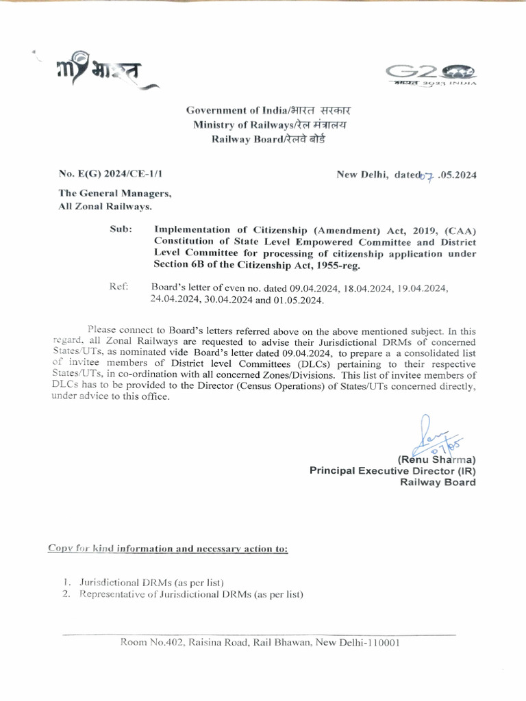 CAA Letter Dated 07.05.2024 | PDF