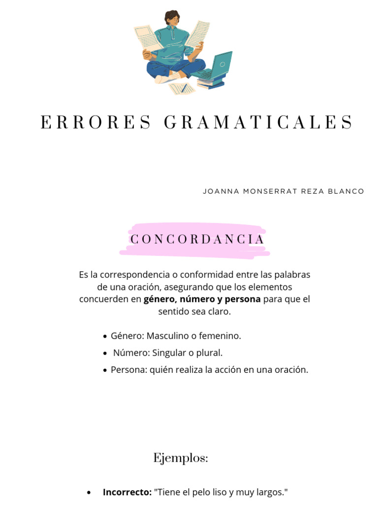 Errores gramaticales comunes y correcciones | PDF