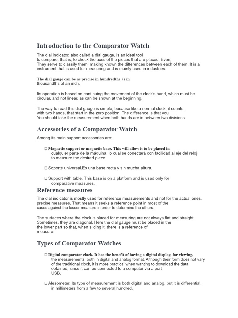 Introduction To The Comparator Clock | PDF