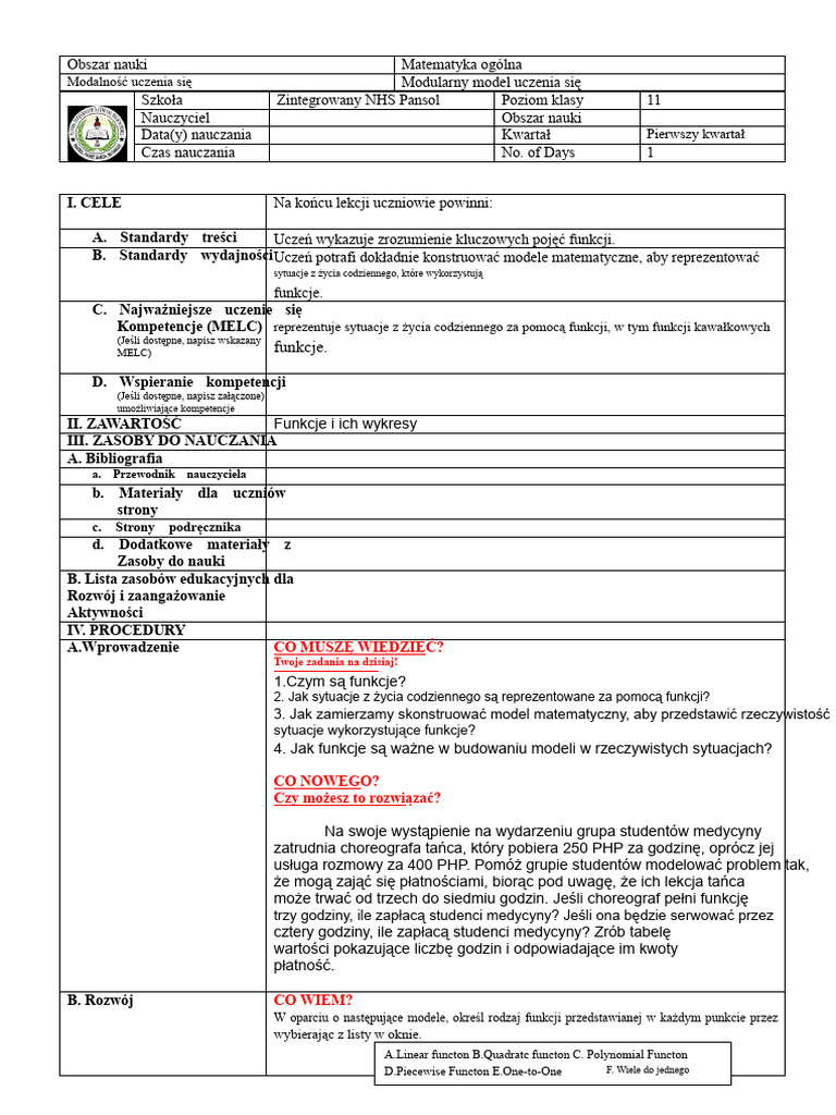 LESSON-EXEMPLAR Sample | PDF