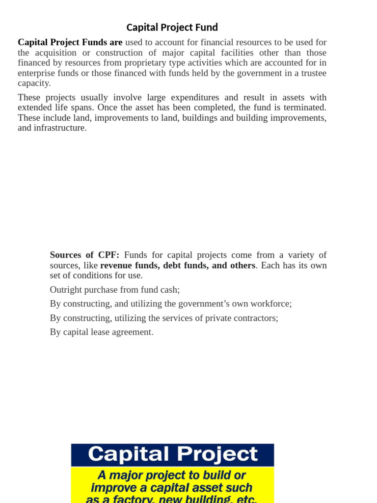 Understanding Capital Project Funds | PDF | Lease | Expense