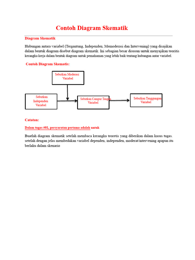 Contoh Diagram Skematik Variabel | PDF