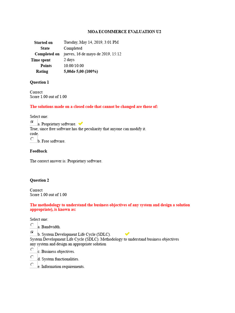 MOA Ecommerce Evaluation Insights | PDF | Information Technology ...