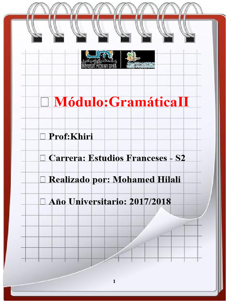 Curso de Gramática II - Pr. Khiri - S2- FPE | PDF | Verbo | Gramática