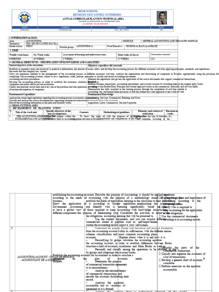 Annual Accounting Plan | PDF | Accounting | Taxes