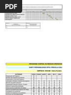 Cronograma de Actividades de Prevencion de Riesgos