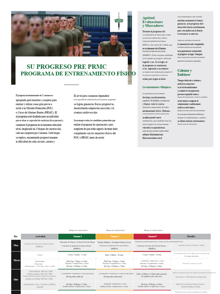 Entrenamiento de Fuerza y Resistencia PRMC | PDF | Flexibilidad ...