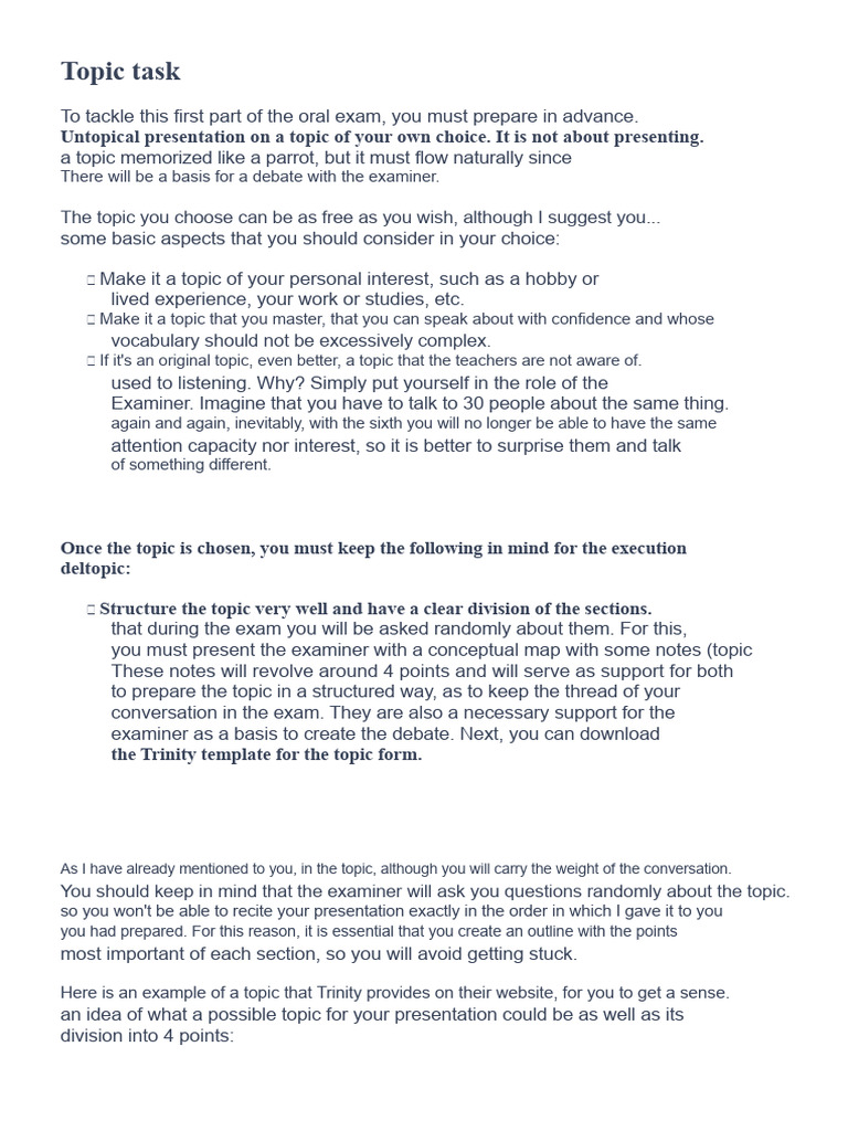 Oral Exam Preparation Guide | PDF | Cognition | Learning
