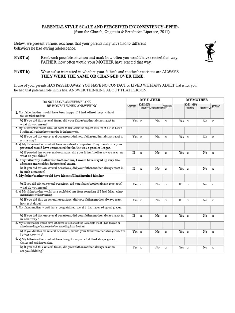 Parental Style Scale Assessment | PDF | Interpersonal Relationships ...