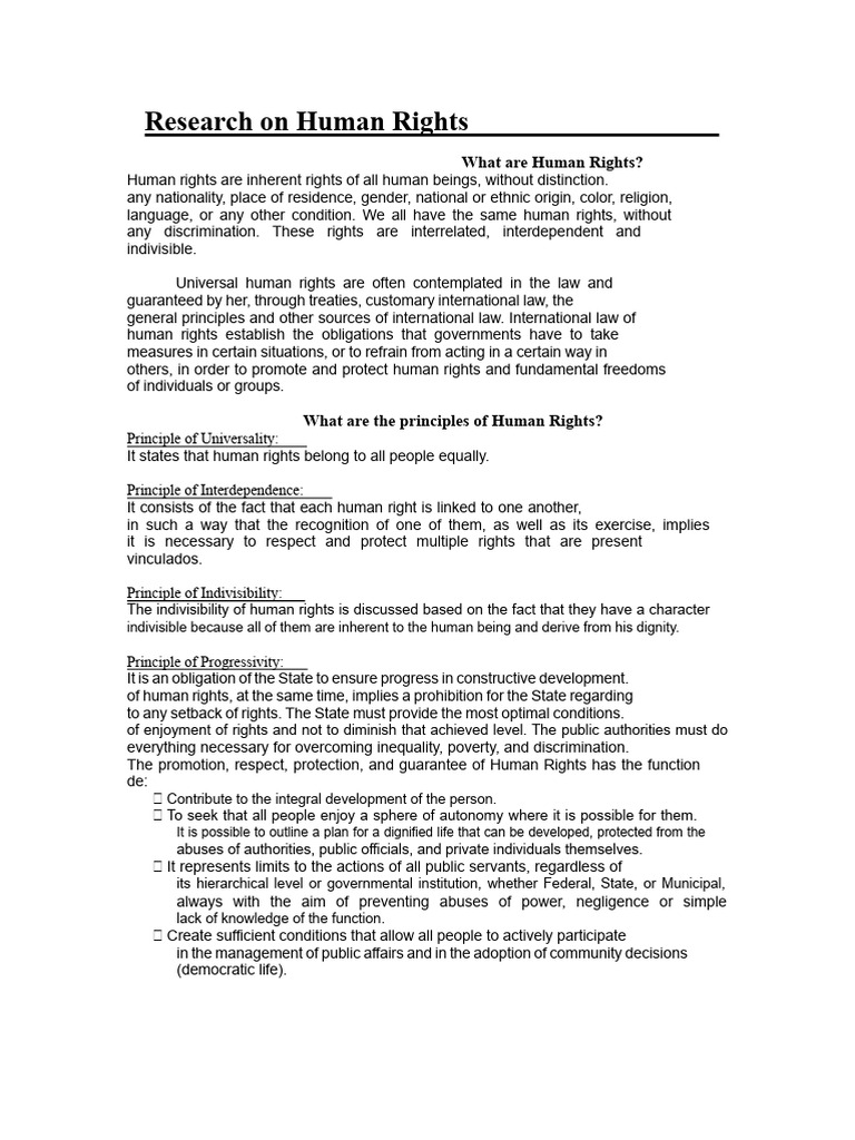Understanding Human Rights Principles | PDF | Human Rights | Treaty