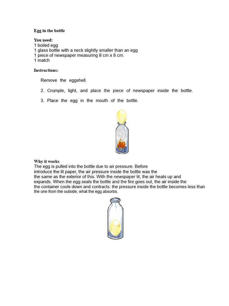 Fun Air Pressure Experiments for Kids | PDF | Water | Balloon