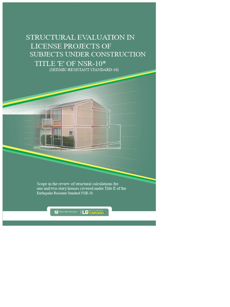 NSR-10 Title E Structural Evaluation Guide | PDF | Earthquake ...