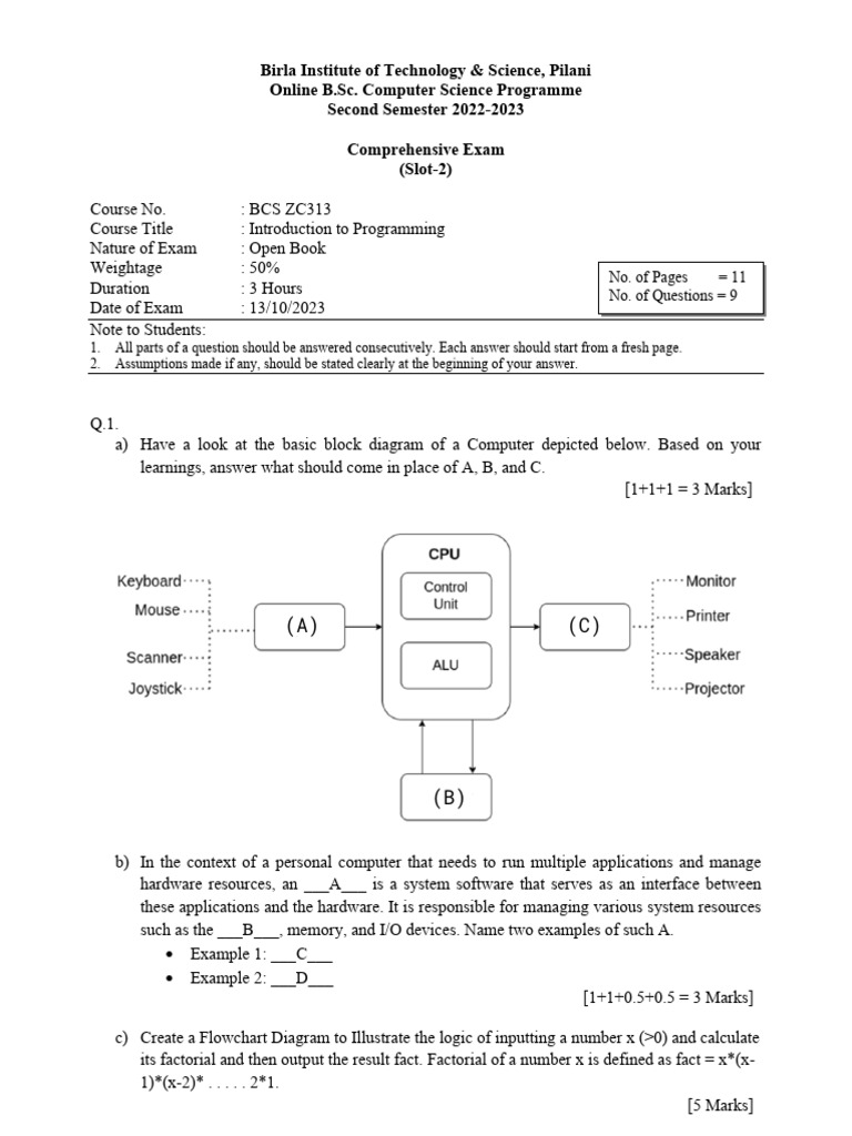 ICP1 | PDF | Control Flow | Integer (Computer Science)