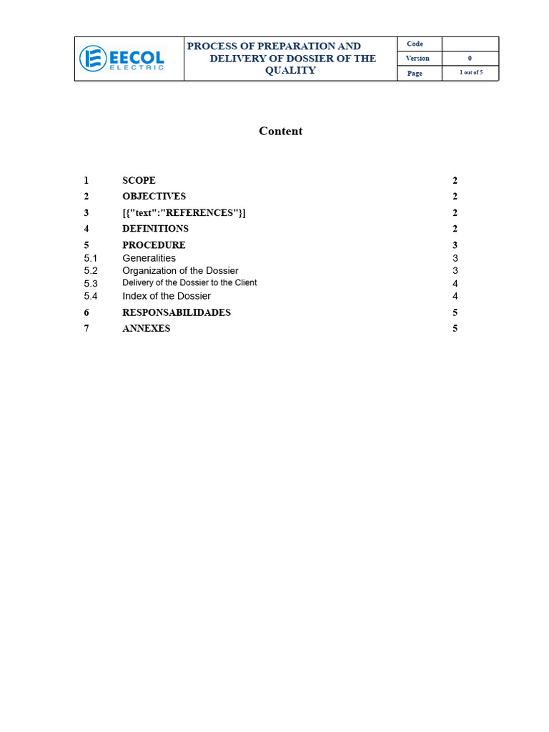 Quality Dossier Preparation Process | PDF | Quality Management ...