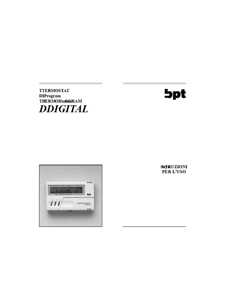 Panduan Penggunaan Thermostat Digital | PDF
