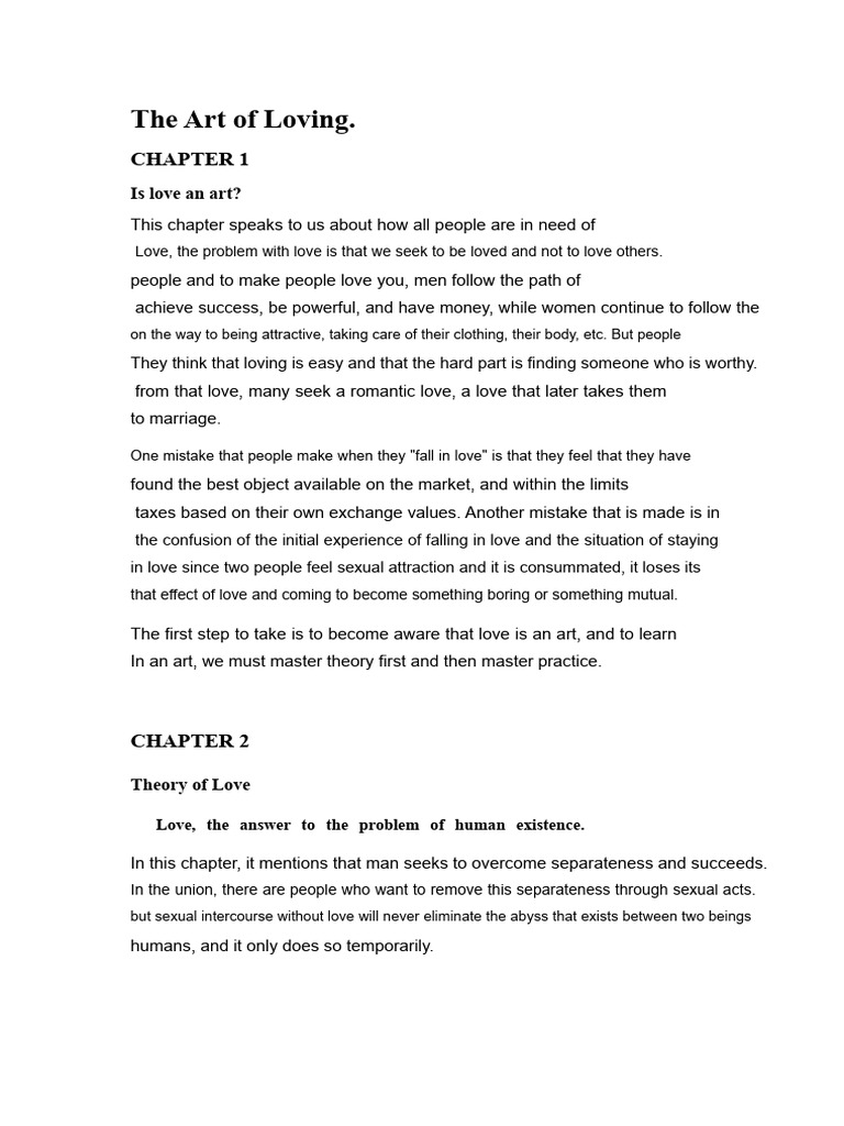 Understanding the Art of Love PDF Love Romance (Love)