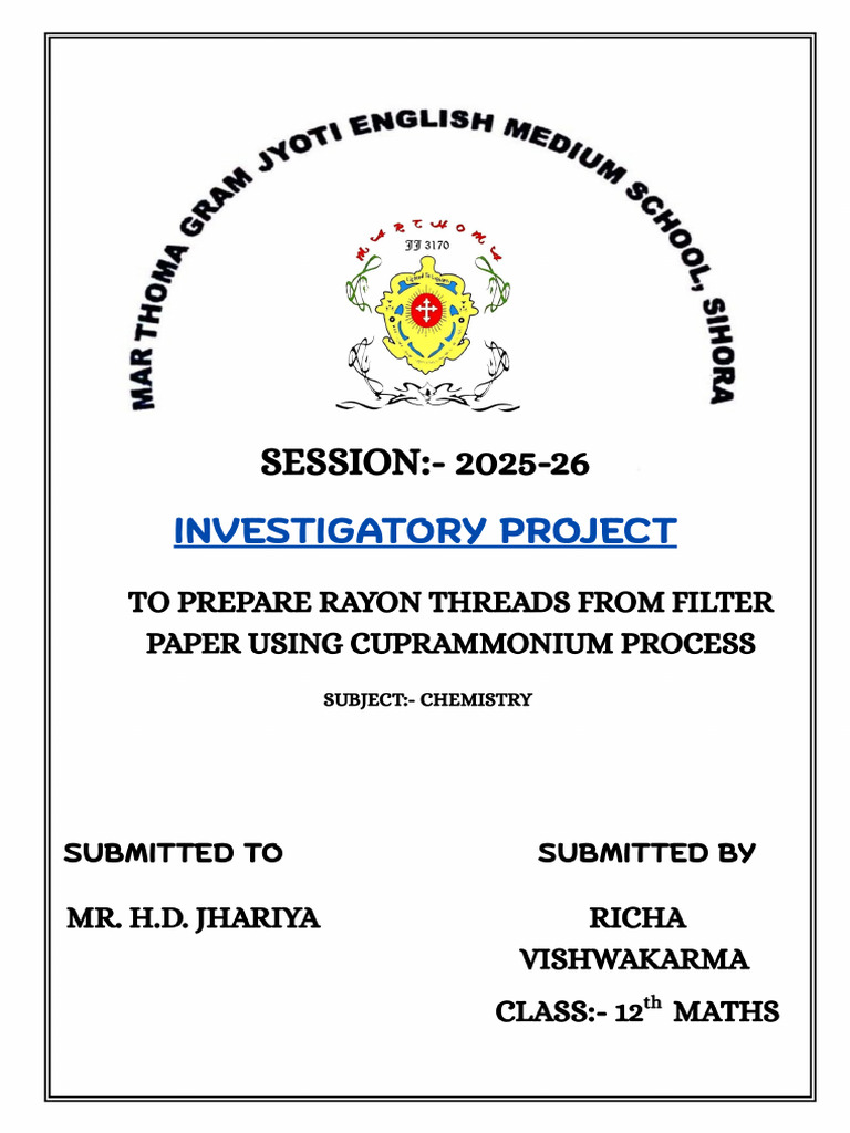 Preparation of Rayon Thread From Filter Paper - PDF 20251104 222555 ...