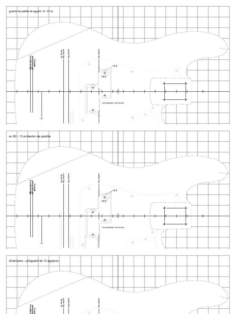 Rutas de pastillas y guardapúas 10-57 | PDF | Instrumentos musicales ...