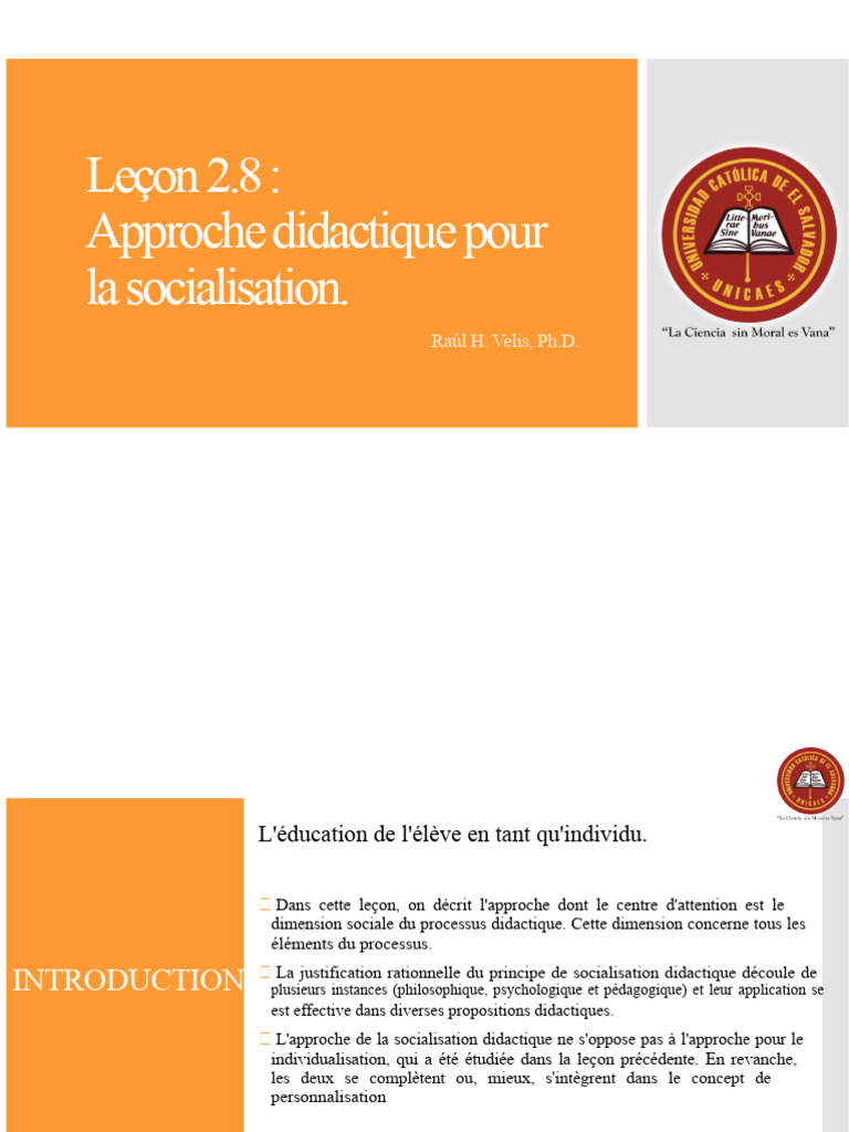 Approche didactique de la socialisation | PDF | Pédagogie | Psychologie
