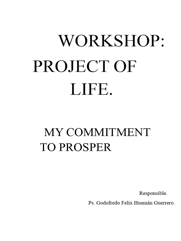 Life Project Workshop for Teens | PDF | Goal | Learning