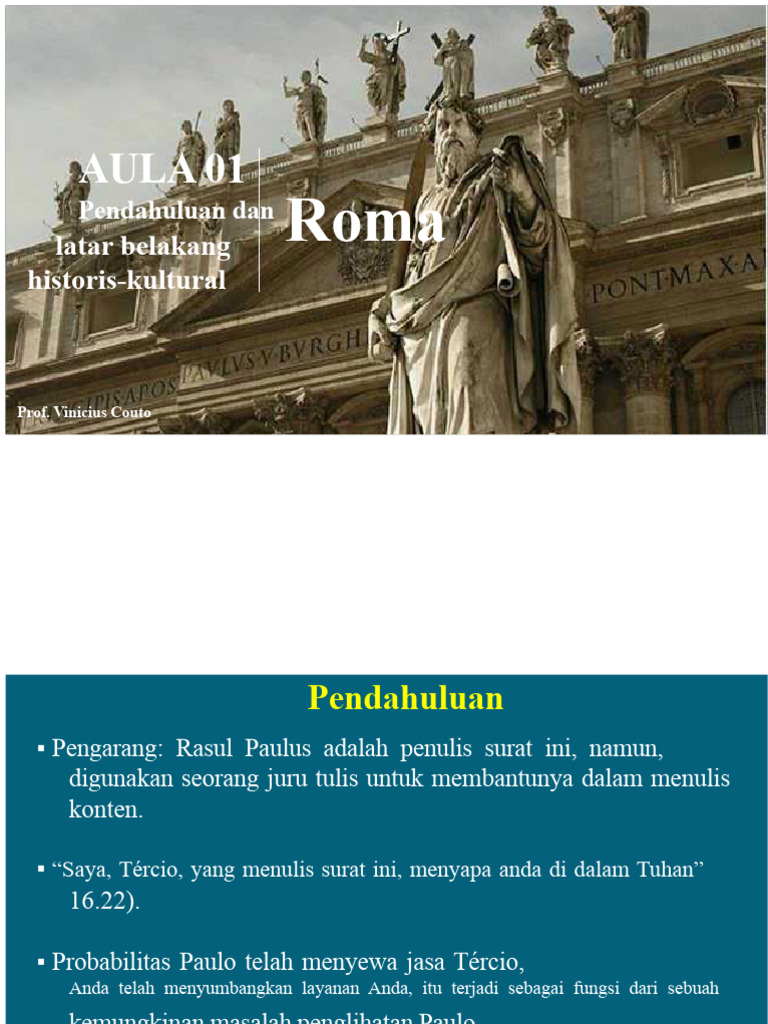 Sejarah dan Konteks Surat Roma Paulus | PDF