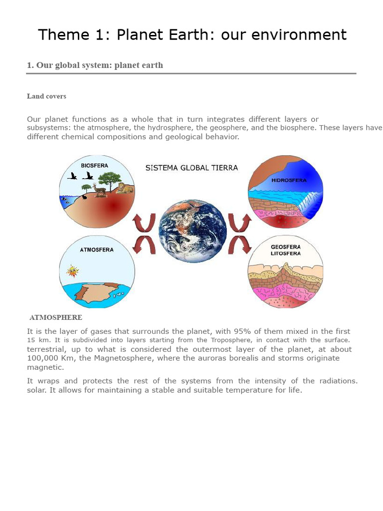 Understanding Earth's Subsystems and Interactions | PDF | Gaia ...