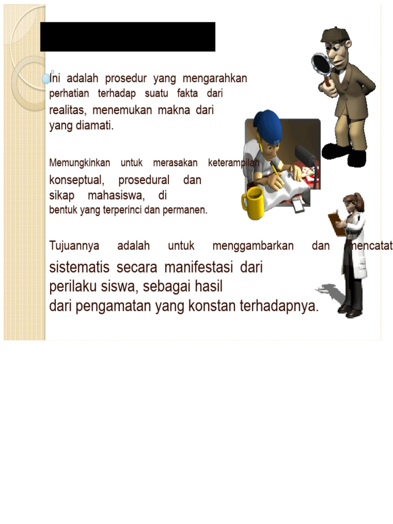 TEKNIK OBSERVASI | PDF