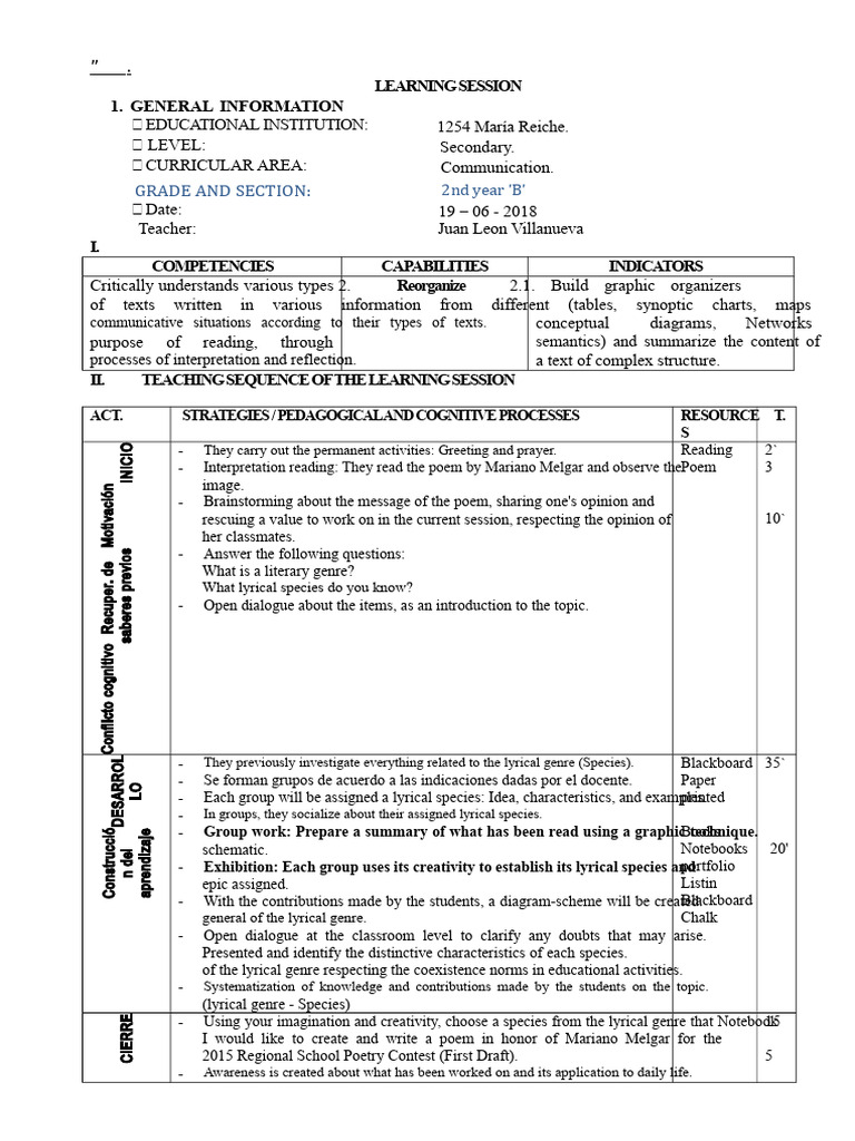 7 - Lyric Genre - 3.doc SESSION | PDF | Genre | Information