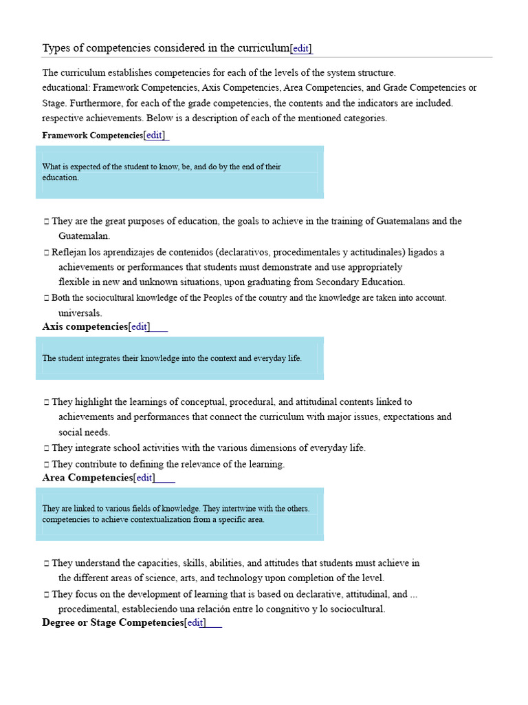 Curriculum Competencies Explained | PDF | Procedural Knowledge ...