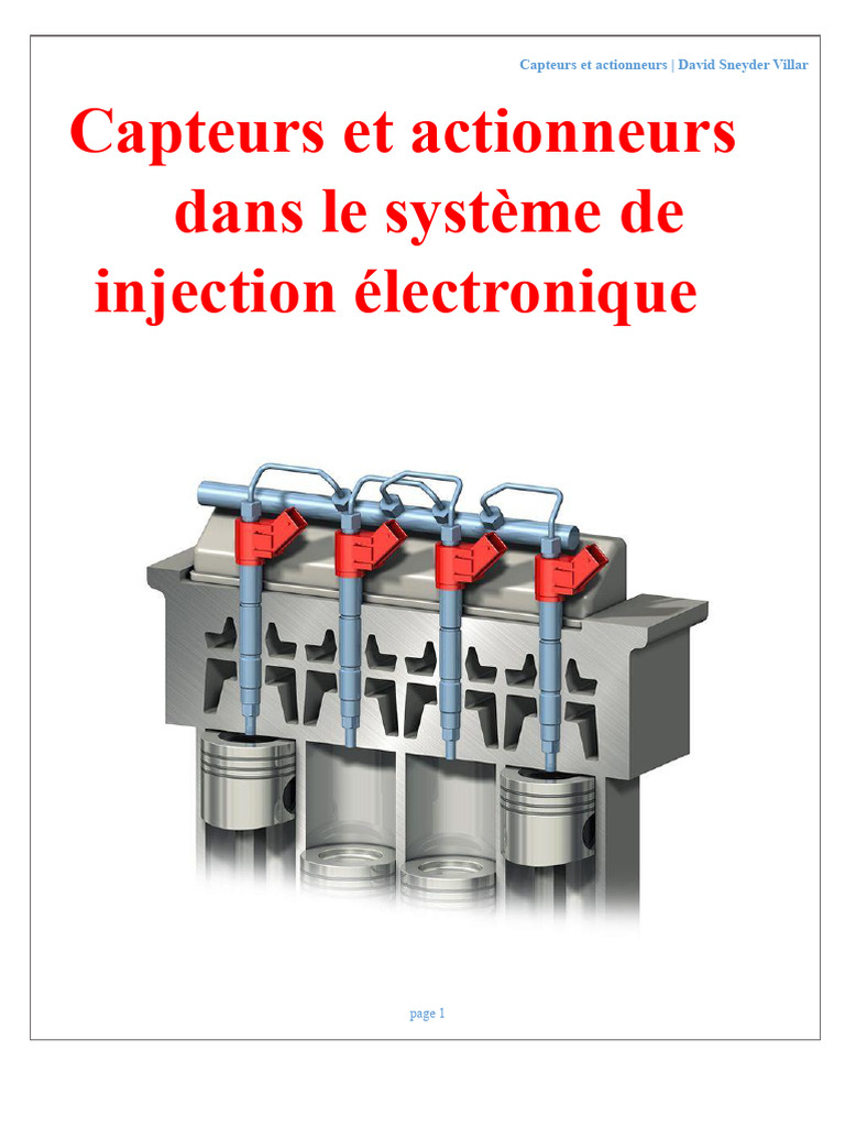 Capteurs et actionneurs en injection électronique | PDF | Injection ...
